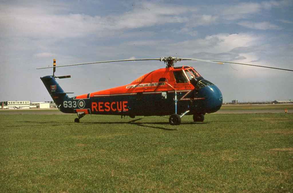 RCAF Rescue Sikorsky H34 9633 YXD May 1970.