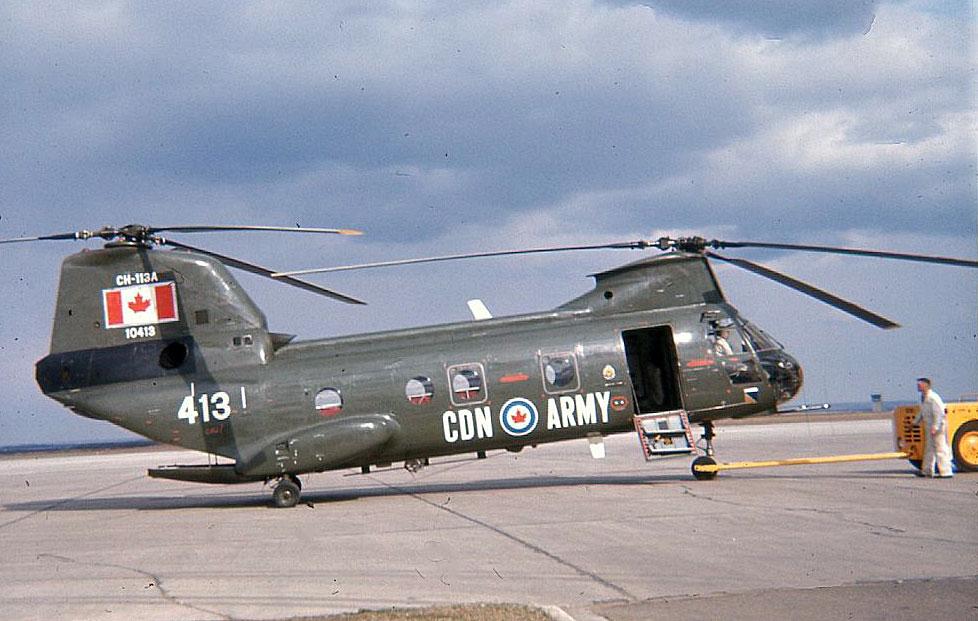 Canadian Army CH113A 10413 1968 (Dr. John Blatherwick photo).