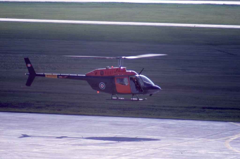 Canadian Armed Forces Kiowa 208 July 1972. (Photo credit: Dr. John Blatherwick)