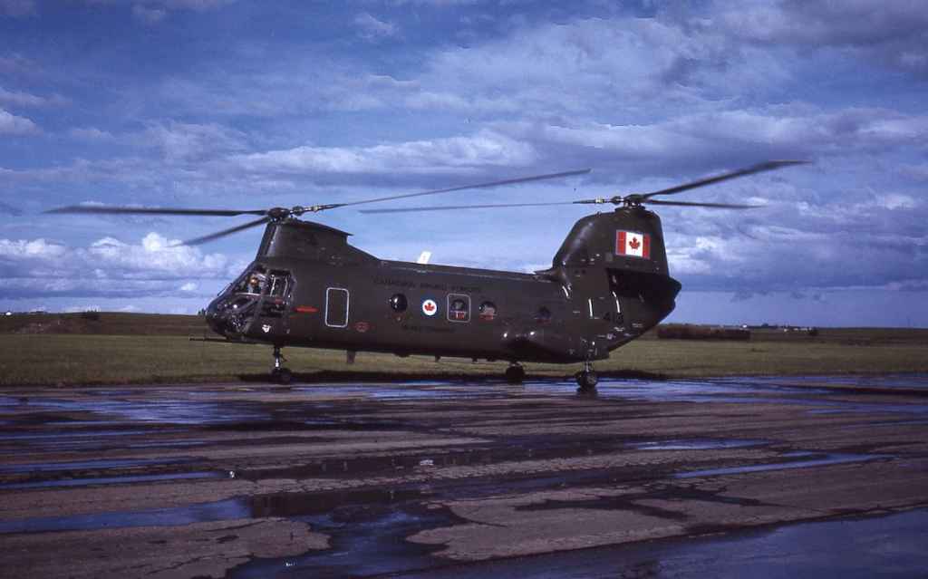 Canadian Armed Forces CH113A 1413 July 1971. (Photo credit: Dr. John Blatherwick)