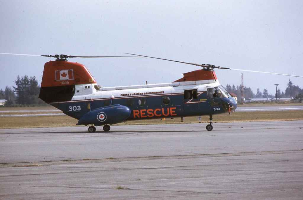 Canadian Armed Forces CH113A Labrador 11303 August 1973. (Photo credit: Dr. John Blatherwick)