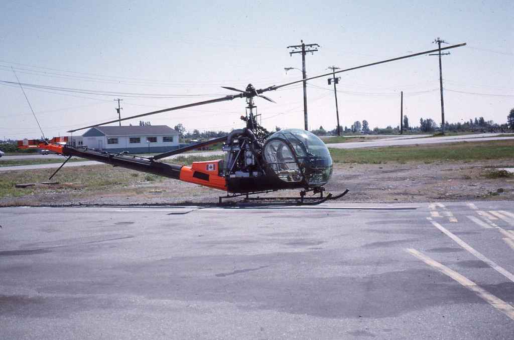 Canadian Armed Forces CH112 Nomad at YVR Vancouver June 1973. (Photo credit: Dr. John Blatherwick)