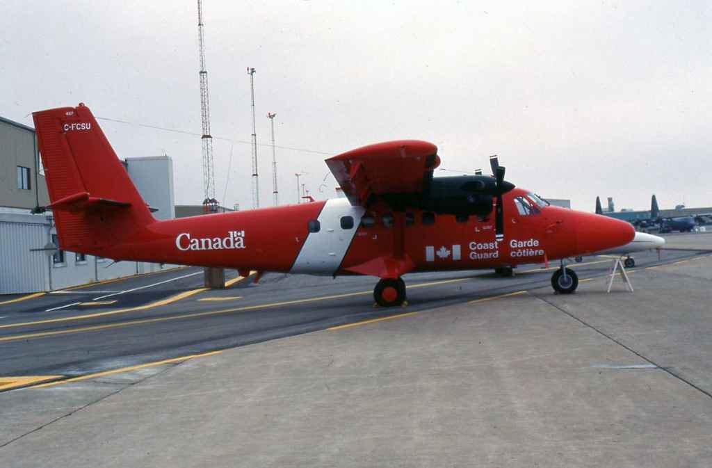 Canadian Coast Guard DHC-6 Twin Otter C-FCSU at CFB Shearwater September 1994.