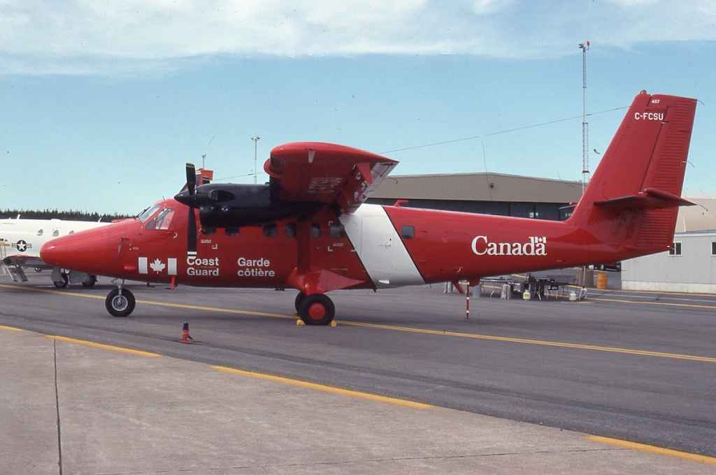 Canadian Coast Guard DHC-6 Twin Otter C-FCSU at CFB Shearwater September 1993.