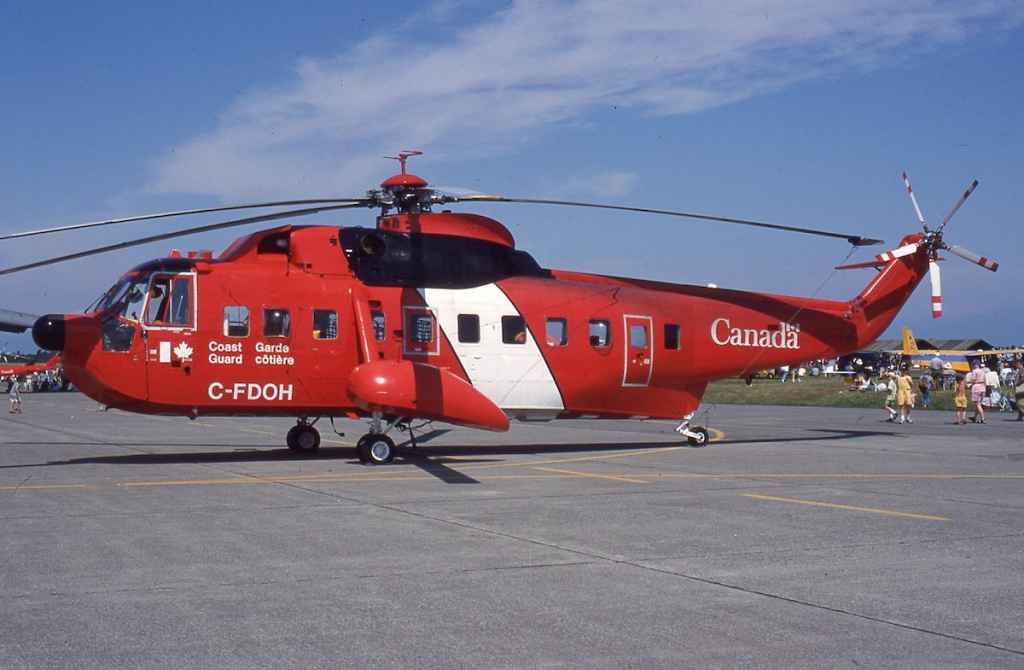 Canadian Coast Guard Sikorsky S-61N C-FDOH at Abbotsford August 1999.