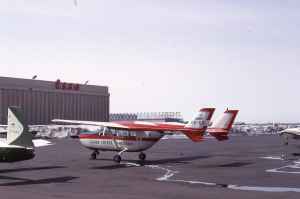 Canadian Coast Guard Cessna 337 CF-DOL at Montreal Dorval May 1971.