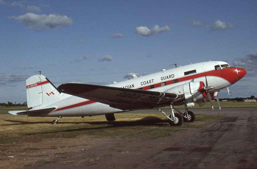 Canadian Coast Guard DC-3 C-FDTH at Ottawa August 1992.