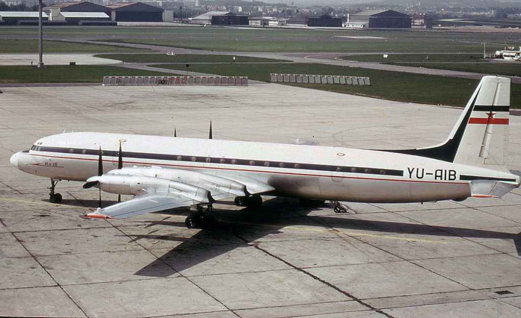 Yugoslavia Government IL-18 YA-AIB Paris June 1974.