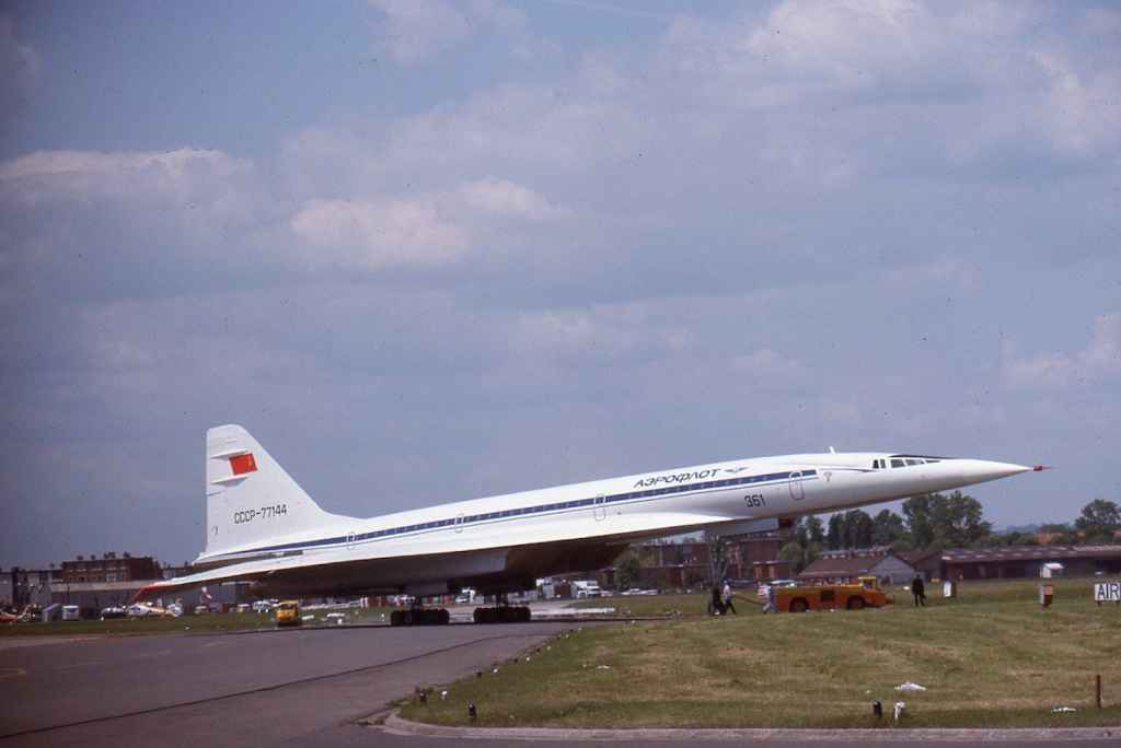 Aeroflot Tupolev Tu-144 CCCP-77144 at the Paris Airshow 1974.
