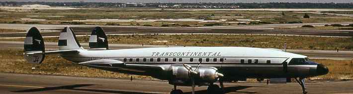 Aerolineas Argentina – Austral – AER Argentine Vintage Airlines – Photo History Transcontinental Lockheed L-1049C Super Connie LV-FTV at New York Idlewild Airport circa late 1950s.