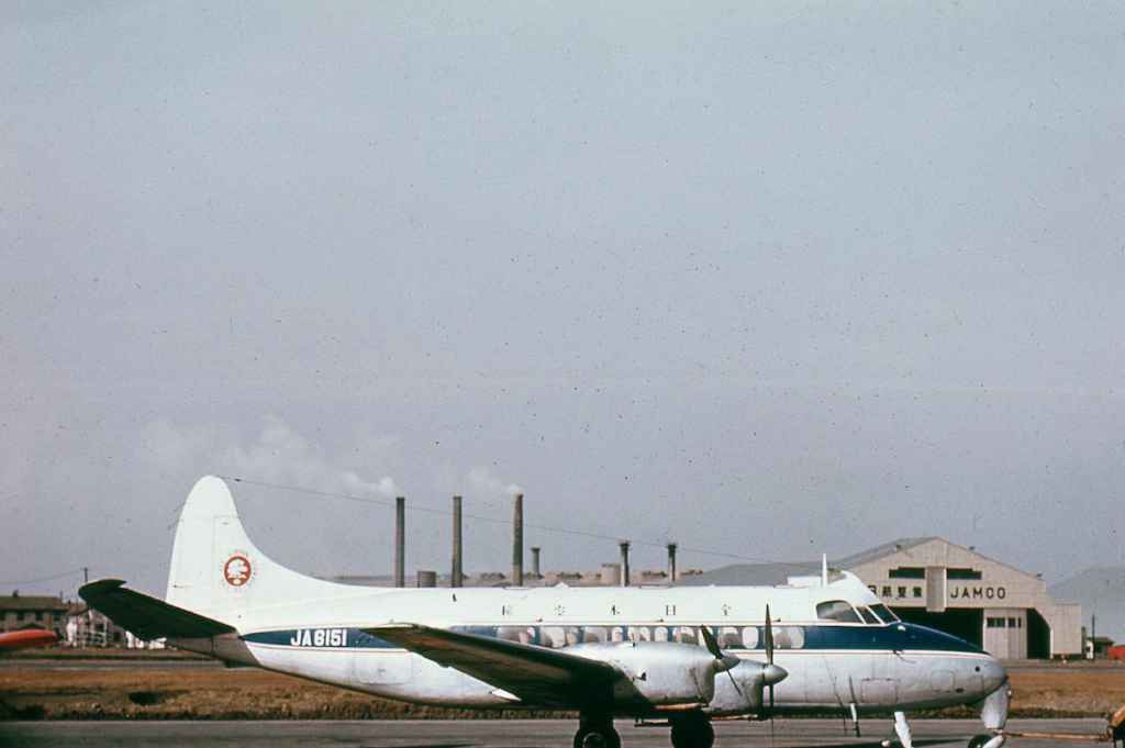 ANA All Nippon Airways De Havilland Heron JA6151 at Tokyo Henda circa 1960.