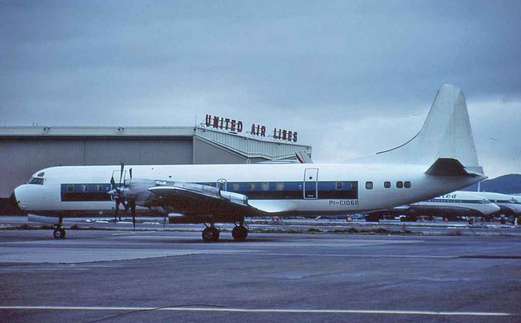 Former Eastern Airlines L-188 Electra PR-C1053 seen at San Francisco in the early 1970s prior to sale and delivery to Filipinas Orient Airways of the Philippines.