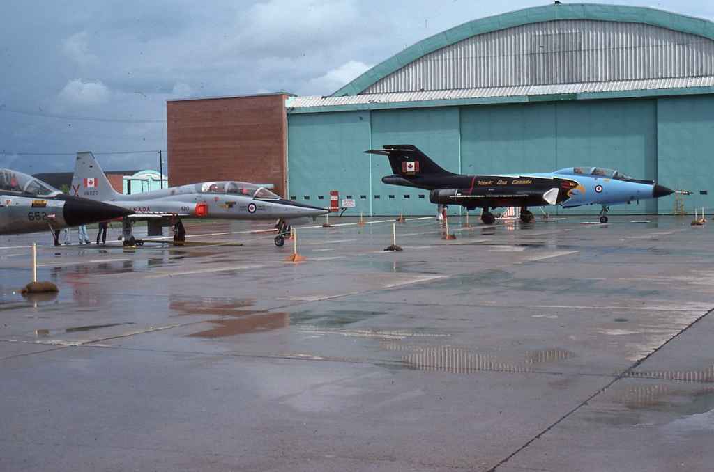 Canadian Armed Forces CF101 Voodoo Hawk One 101012 at CFB Namao July 1977.