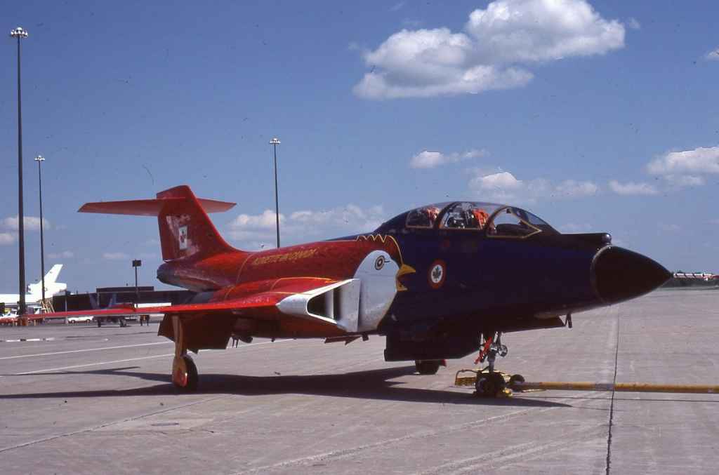 Canadian Armed Forces CF101 Voodoo 101014 Alouette One London Airshow May 1984.