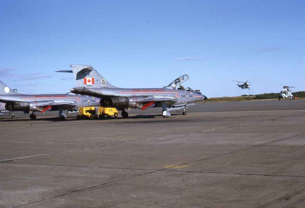 An oldie! Canadian Armed Forces CF101 Voodoo 101041 of 416 Lynx Squadron at CFB Shearwater in September of 1973.