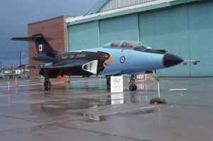 Original Hawk One! Canadian Armed Forces CF101 Voodoo 101012 at CFB Cold Lake in July of 1977.