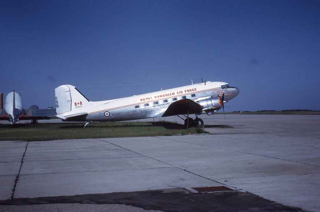 Royal Canadian Air Force C-47 Dakota KN427 location not known in July of 1971.