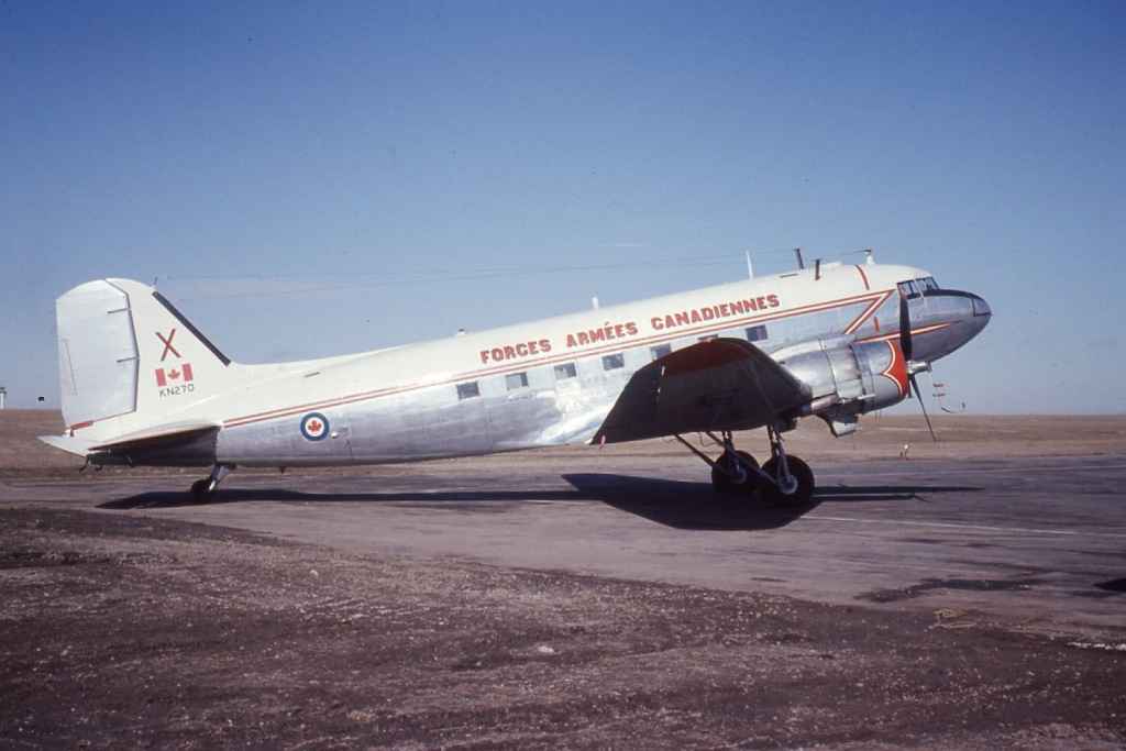 Canadian Armed Forces C-47 Dakota KN270 location not known in April of 1970.
