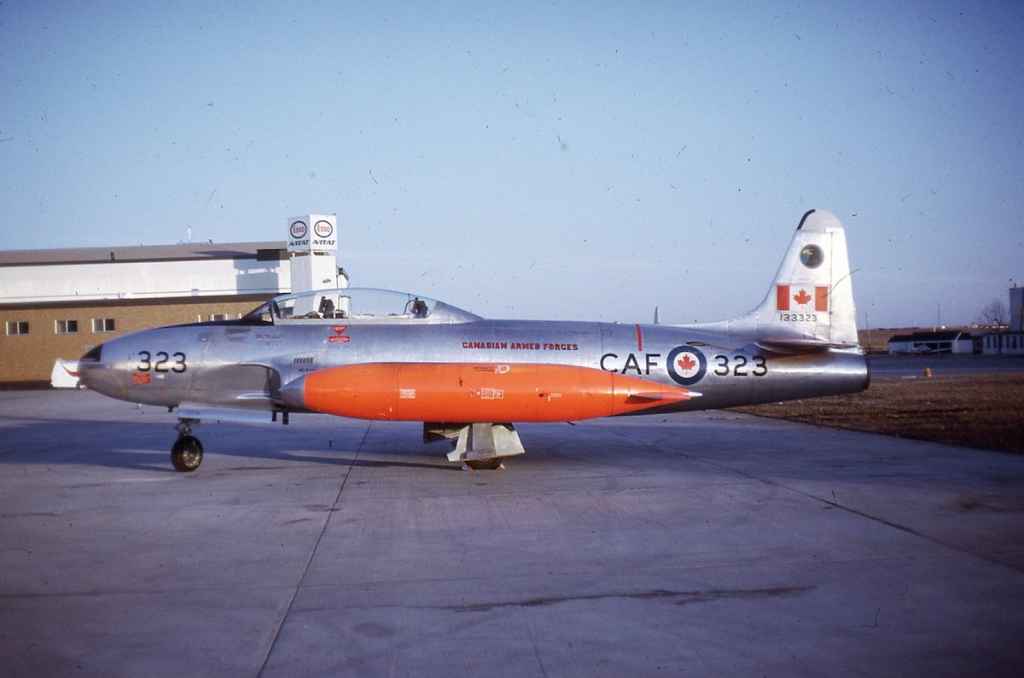 Canadian Armed Forces CT-33 133323 Calgary April 1971.