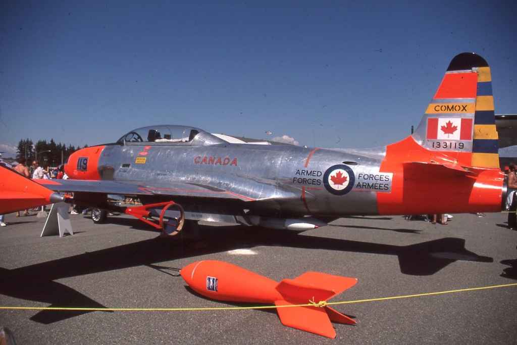 Canadian Armed Forces CT-33 133119 Cold Lake August 1985.