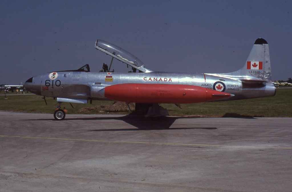 Canadian Armed Forces CT-33 133610 at Hamilton June 1980.