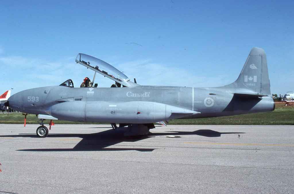 Canadian Armed Forces CT-33 133593 at Shearwater London Ontario June 1990