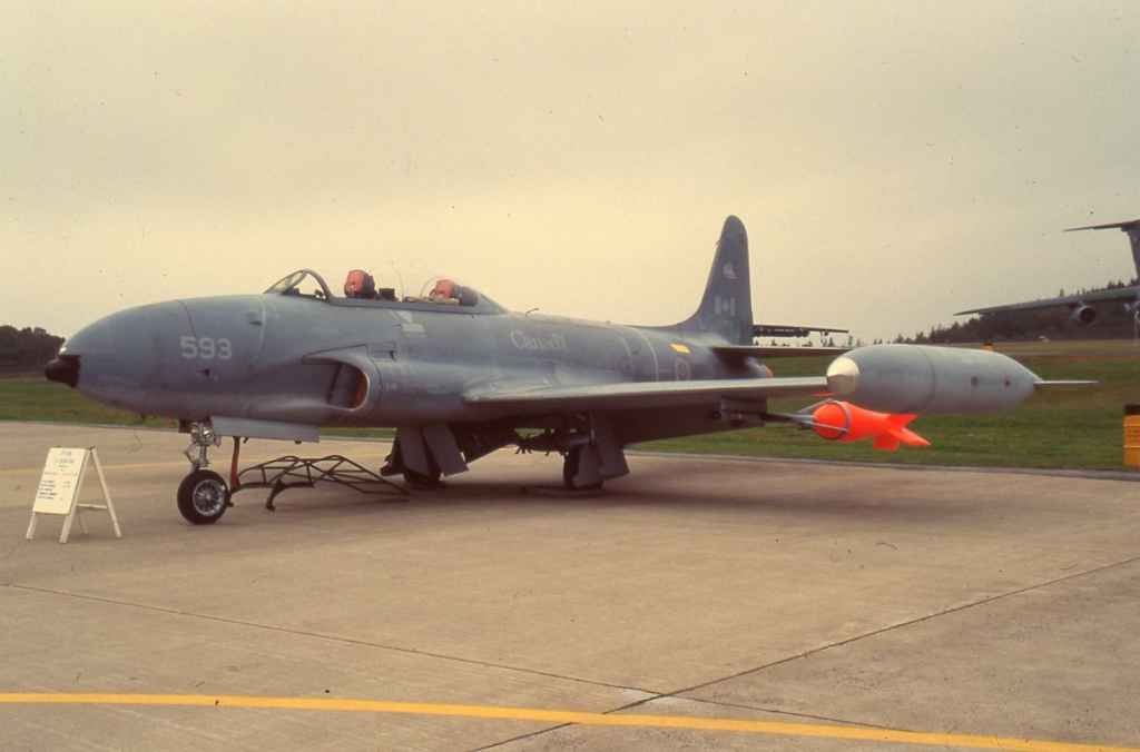 Canadian Armed Forces CT-33 133593 at Shearwater August 1987.