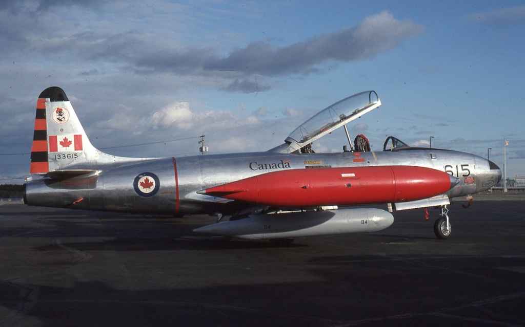 Canadian Armed Forces CT-33 133615 at Yellowknife October 2 1993 (Henry Tenby slide).