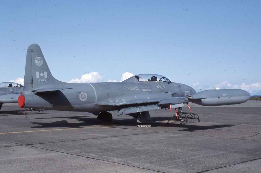 Canadian Armed Forces CT-33 133263 VU33 CFB Comox April 1992.