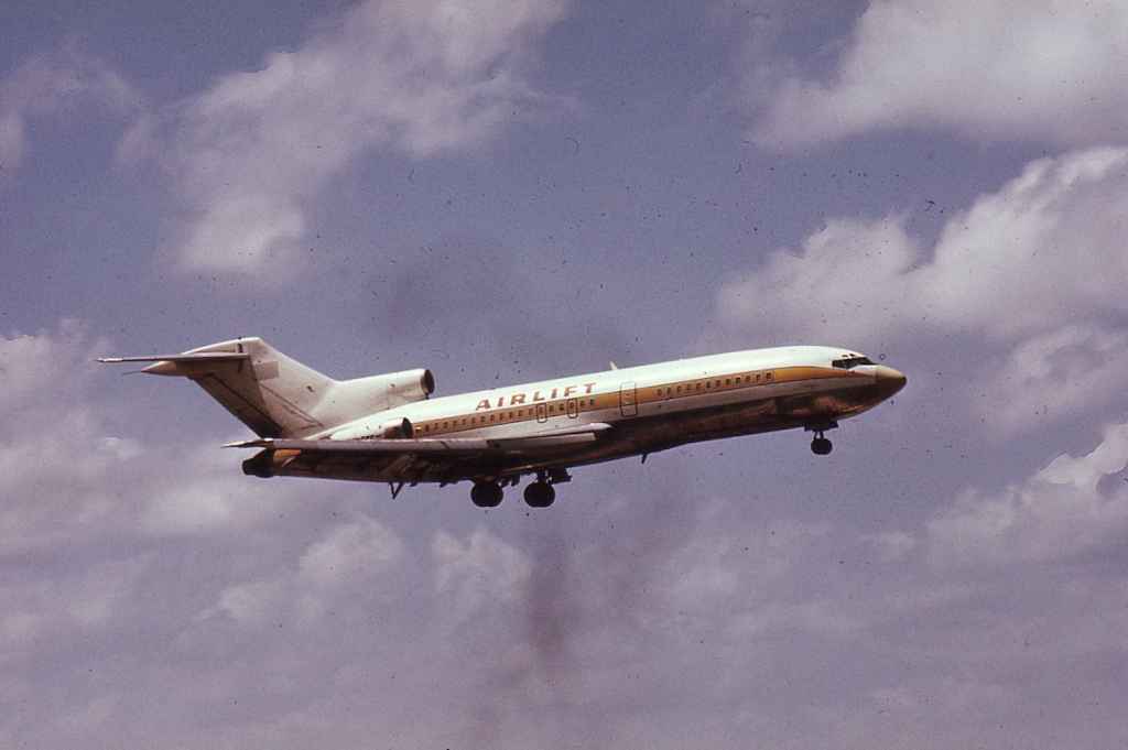 Airlift 727-100 N725AL in Air Mali colours circa early 1970s.