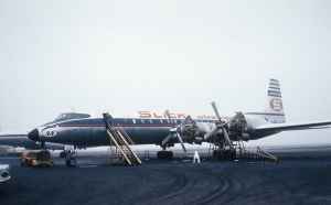 Slick Airways Canadair CL-44 Yukon N603SA early 1960s dupe.