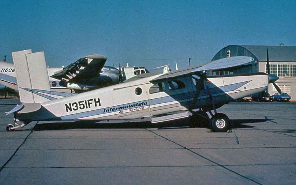 Intermountain Pilatus PC-6 N351GFH at Marana circa early 1970s.