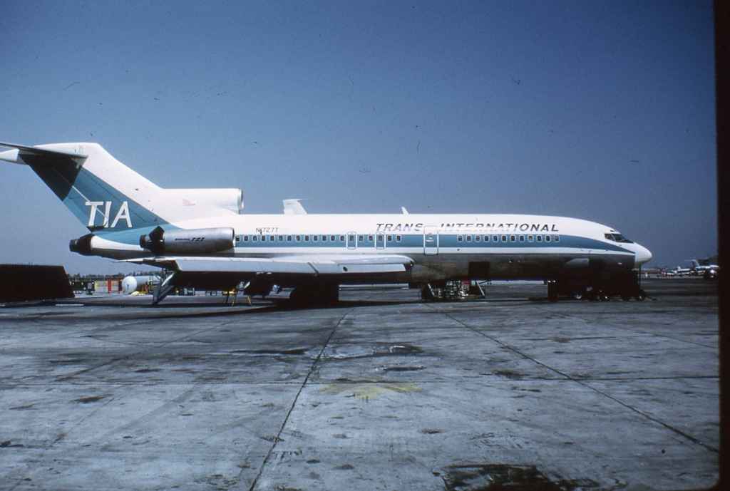 Trans International 727-100 N1727T circa late 1960s.