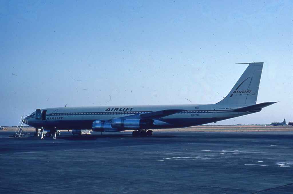 Airlift International 707-320C N737AL circa late 1960s.