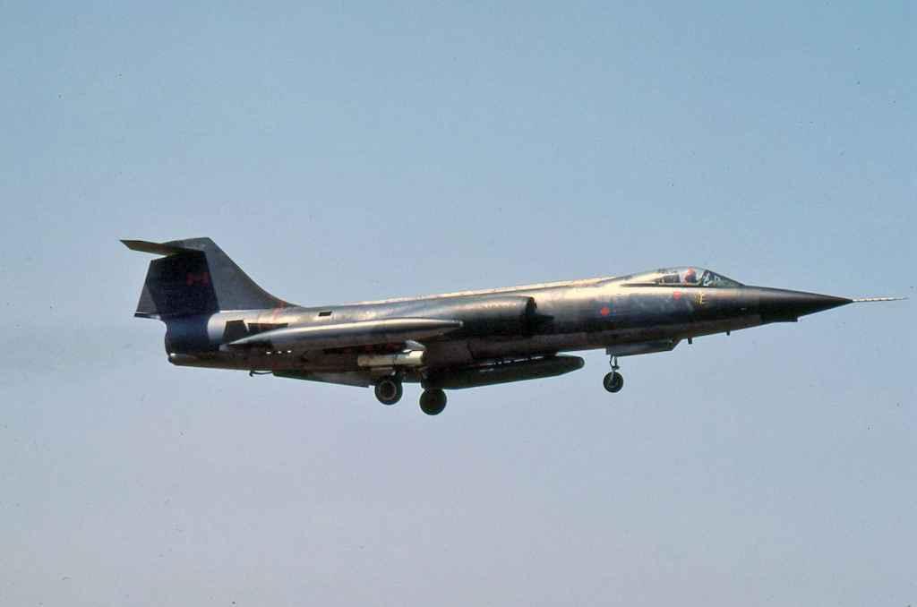 Canadian Armed Force CF104 Starfighter 104790 at Cambrai July 1983.