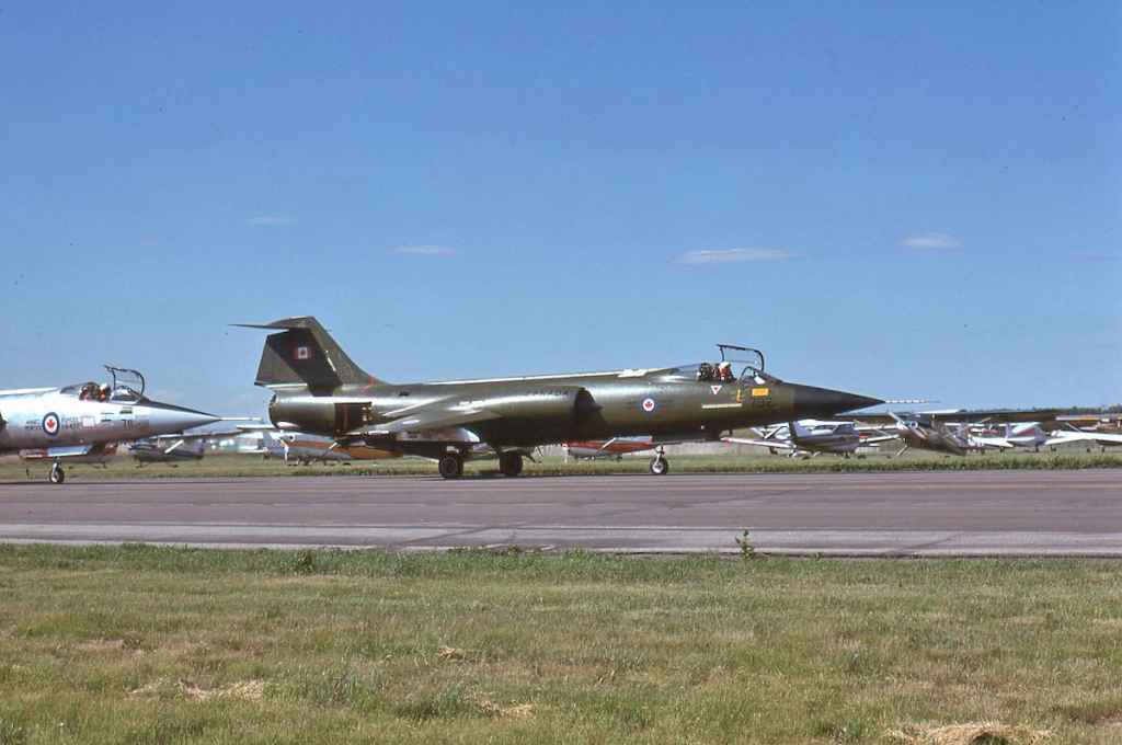 Canadian Armed Forces CF104 Starfighter 104792 Europe CAG1 green scheme July 1975.