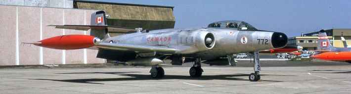 Canadian Armed Forces Avro CF-100 Canuck in the 1970s – Photo History Canadian Armed Forces CF100 100772 414 Squadron at Vancouver South Terminal June 1974.