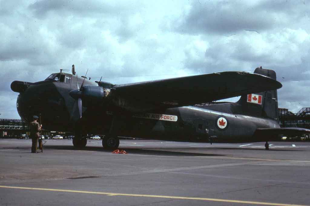 RCAF Bristol Freighter 9700 seen at London Gatwick in the very early 1960s.