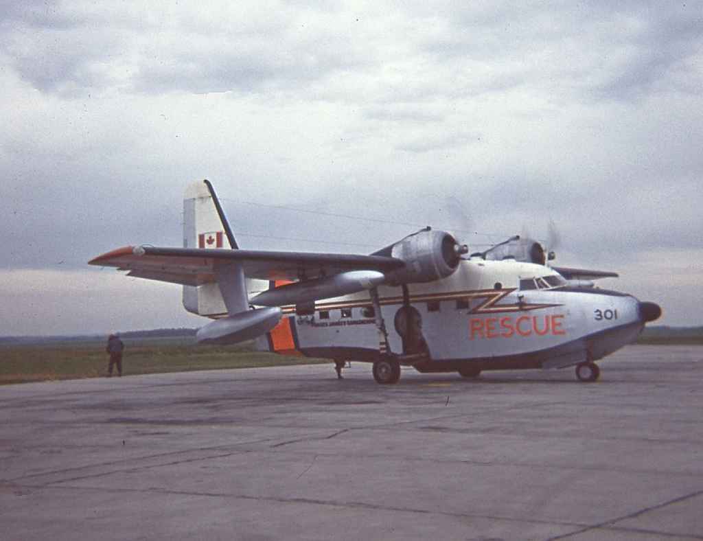 RCAF HU-16 Albatross 9301 seen in 1967, location not known.