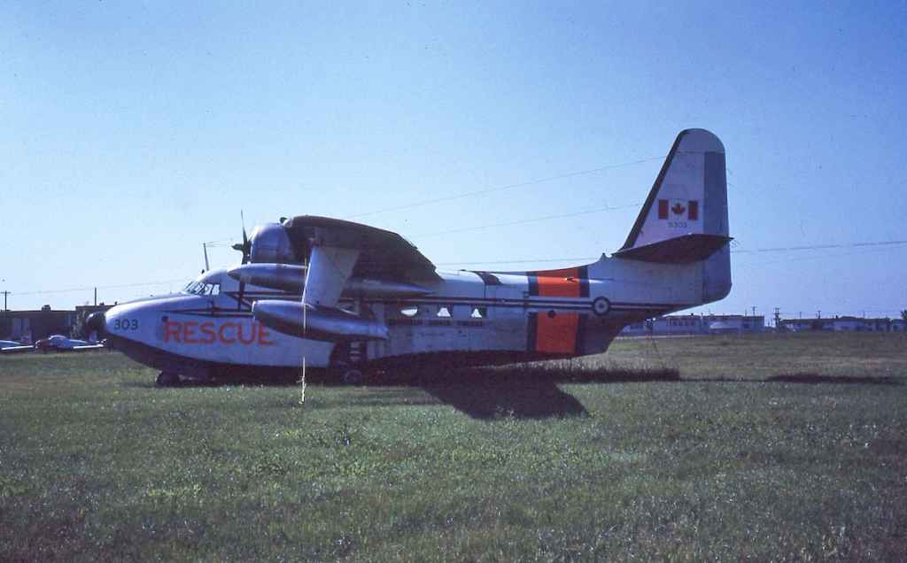 RCAF HU-16 Albatross 9303 in storage at Saskatoon July 1971.