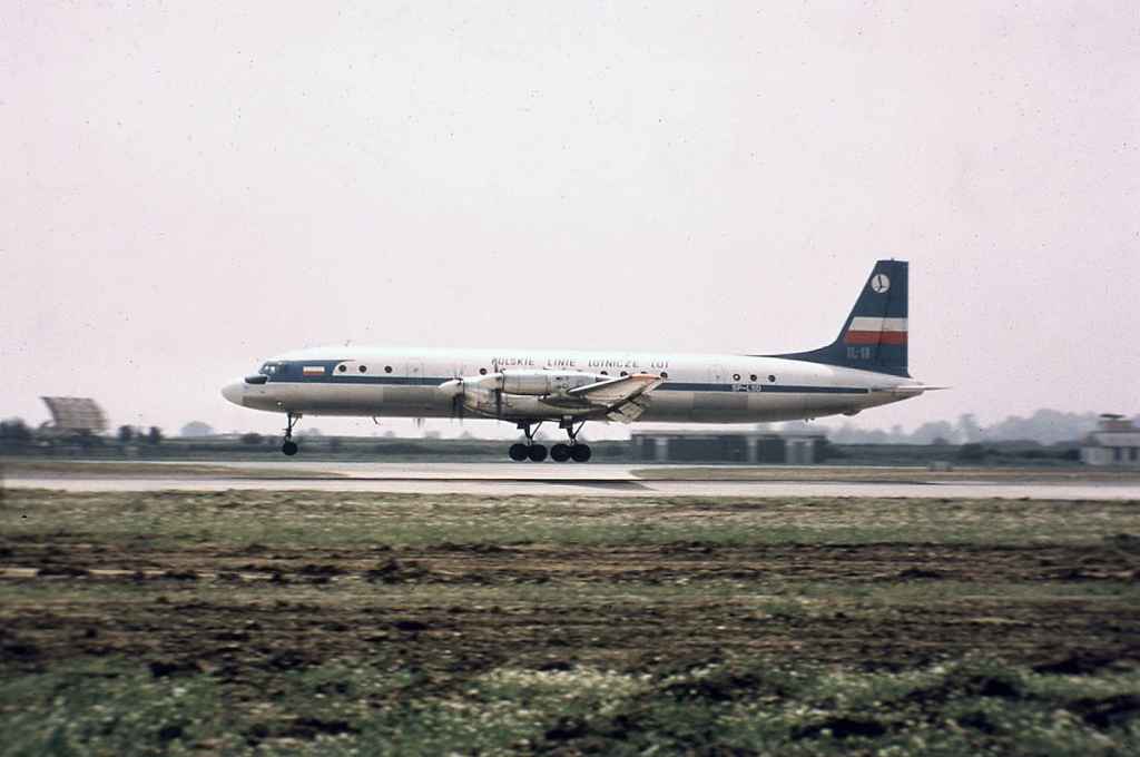 LOT Polish Airlines IL-18 SP-LSD circa late 1960s.