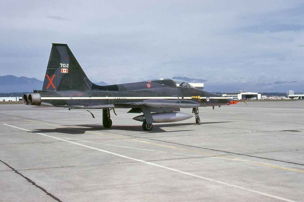 Canadian Armed Forces CF5 116702 at Vancouver September 1975.