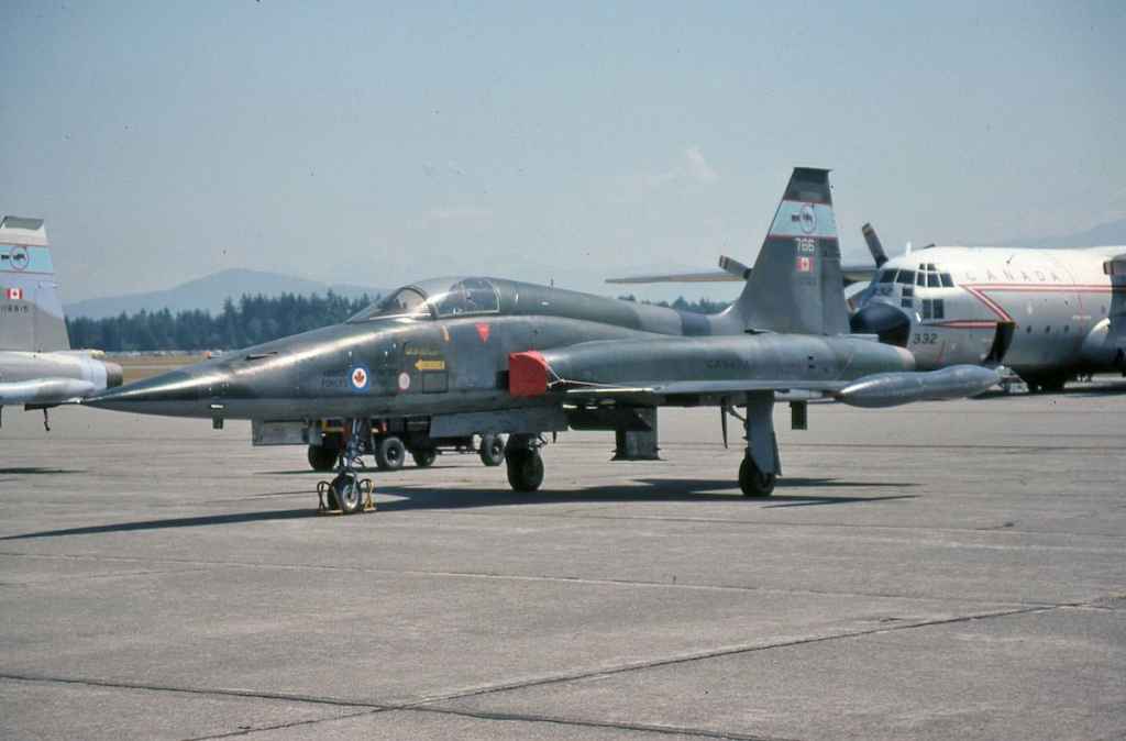 Canadian Armed Forces CF5 116766 at Abbotsford August 1980.