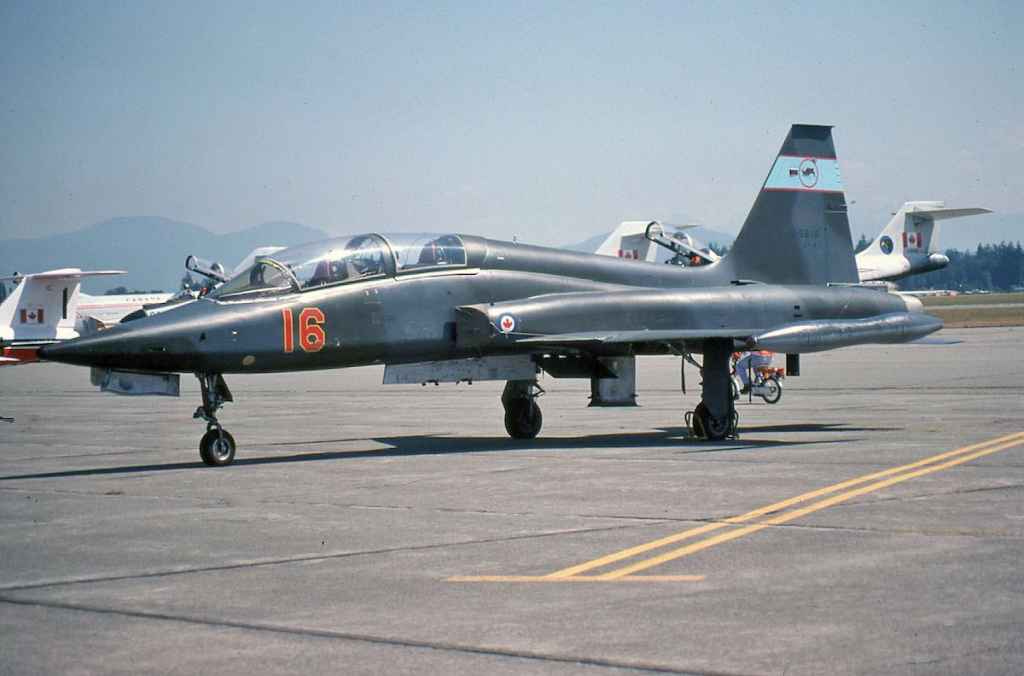 Canadian Armed Forces CF5 116816 at Abbotsford August 1980.
