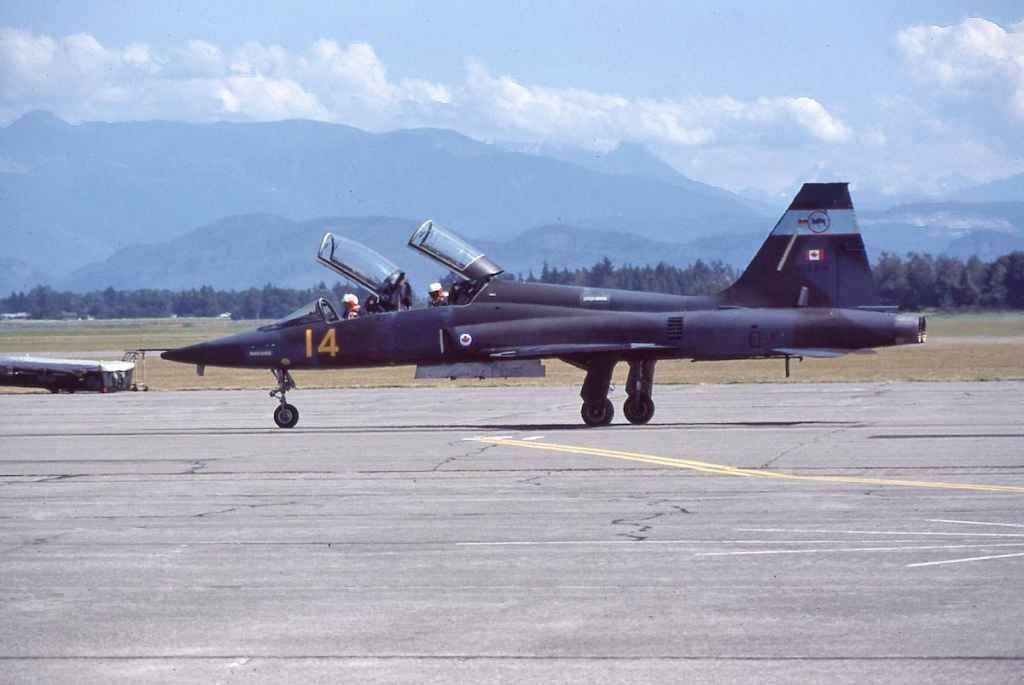 Canadian Armed Forces CF5 116814 at Abbotsford August 1983.