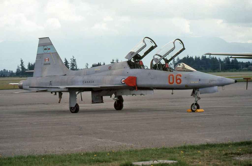 Canadian Armed Forces CF5 116806 at Abbotsford November 1982.