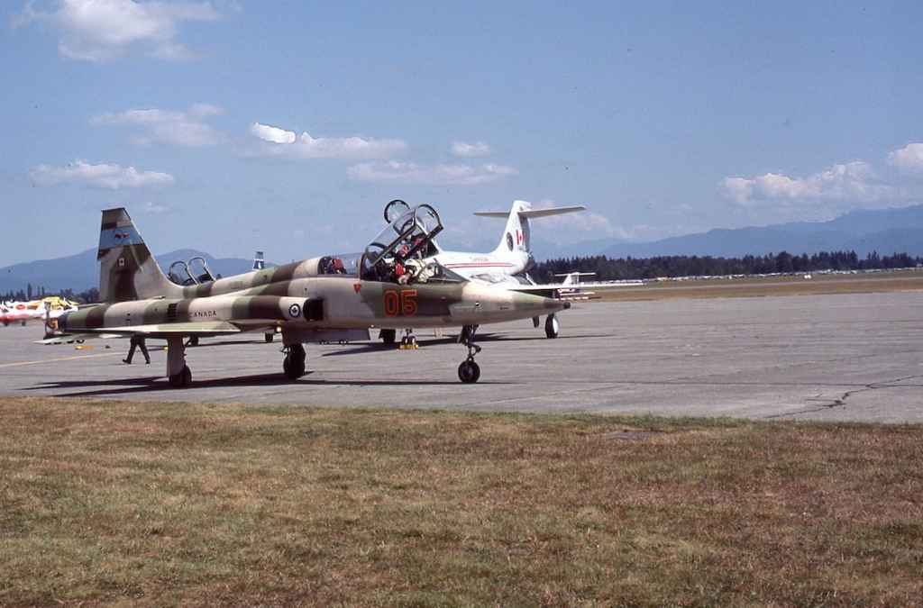 Canadian Armed Forces CF5 116805 Abbotsford August 1983.