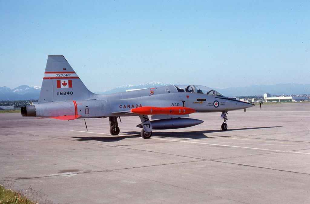 Canadian Armed Forces CF5 116840 at Vancouver June 1975.