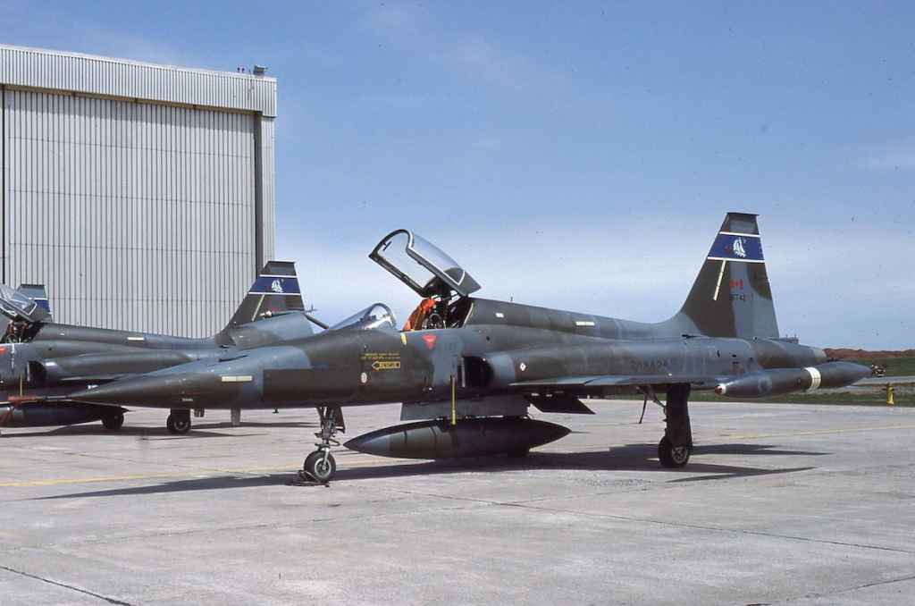 Canadian Armed Forces CF5 116742 Bluenose Squadron May 1988.