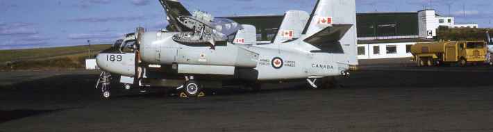 Royal Canadian Navy & Canadian Armed Forces S2 Trackers Service History 1960s-1970s – Photo History Canadian Armed Force S2 Tracker 12189 at CFB Shearwater September 1973.